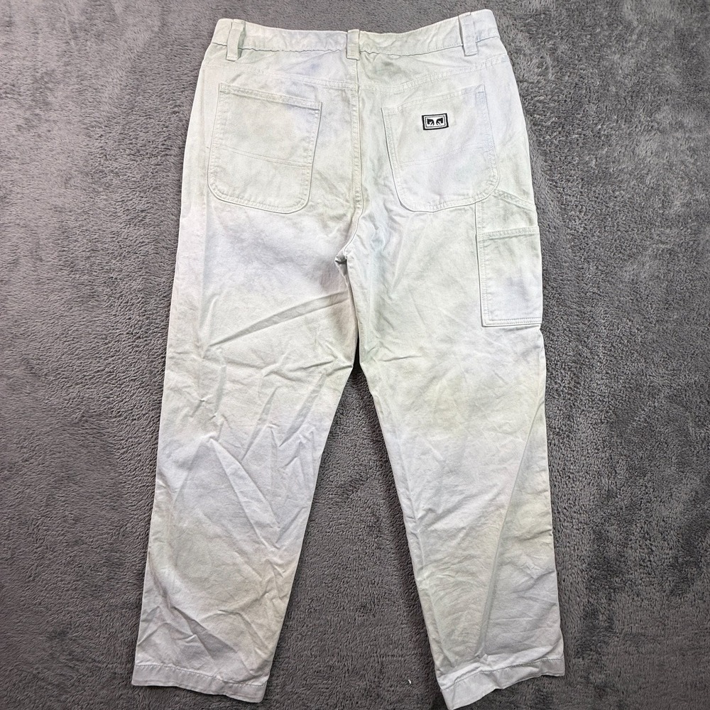 Obey Organic Cotton Jeans Men 32x30 Tie Dye Skate Pants Chinos Andre Giant Logo